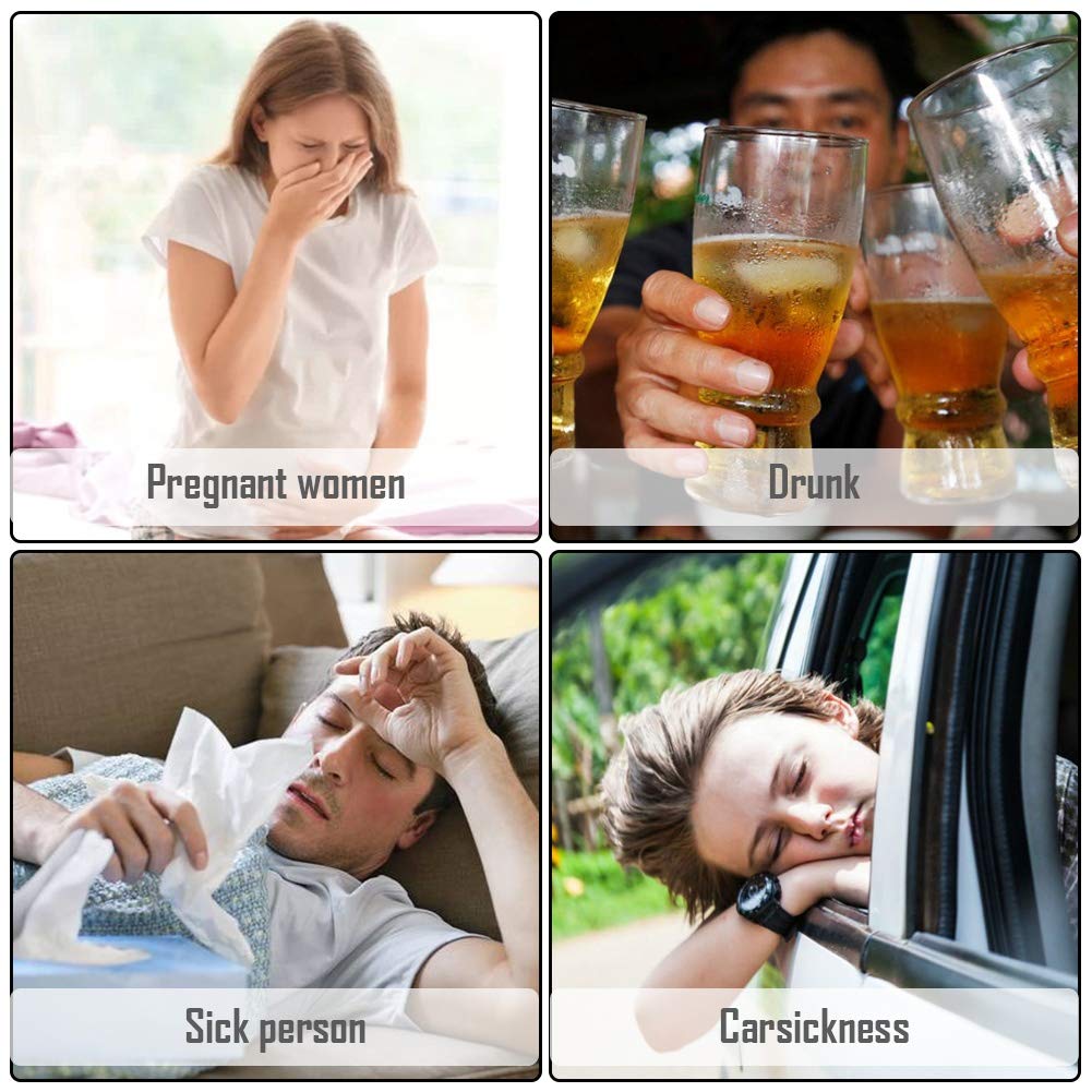 ATDAWN 50 Pack Emesis Bags - Disposable Vomit Bags for Travel & Motion Sickness Blue