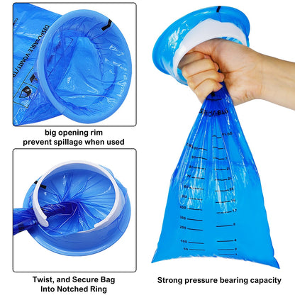 ATDAWN 14 Pack Emesis Bags - Disposable Vomit Bags for Travel & Car Sickness