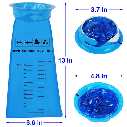 ATDAWN 14 Pack Emesis Bags - Disposable Vomit Bags for Travel & Car Sickness