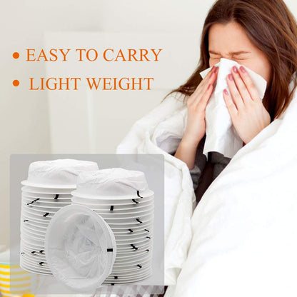 ATDAWN 50 Pack Emesis Bags – Disposable Vomit Bags for Travel, Car & Aircraft