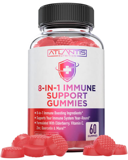Atlantis Nutrition 8-in-1 Immune Gummies with Elderberry | Immune Support
