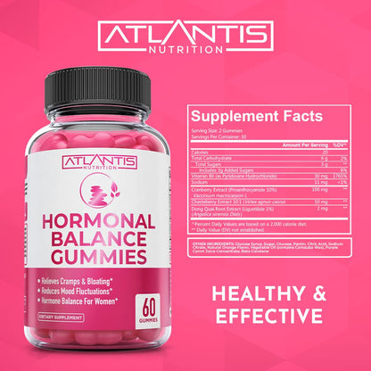 Atlantis Nutrition Hormonal Balance Gummies for Women – PMS Relief & Menopause Support