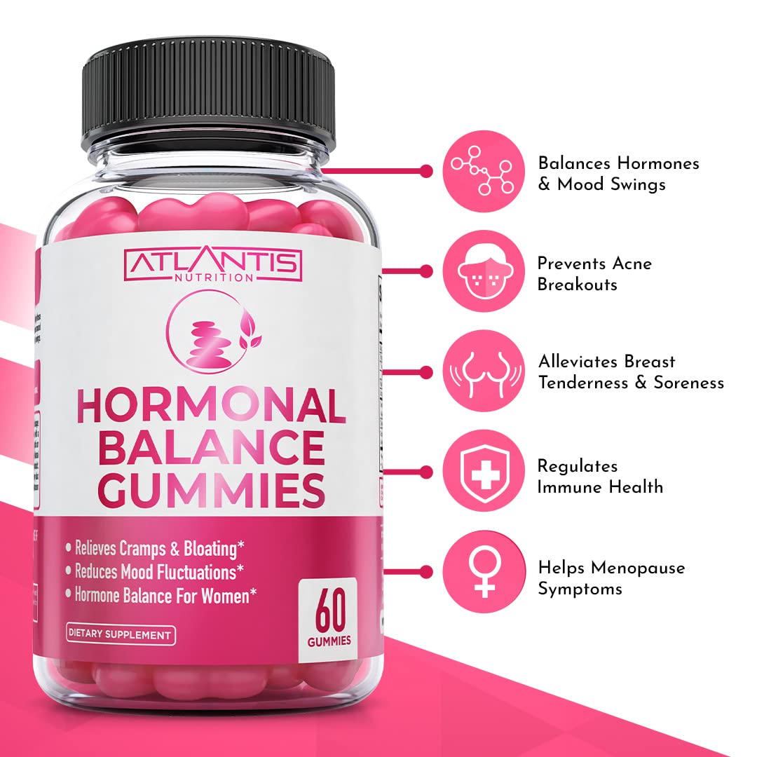 Atlantis Nutrition Hormonal Balance Gummies for Women – PMS Relief & Menopause Support