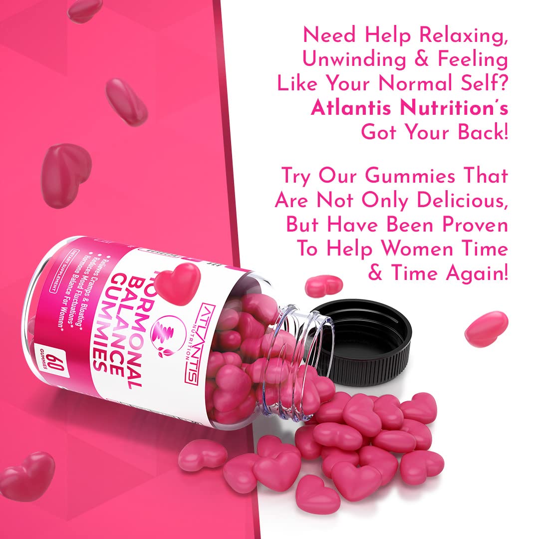 Atlantis Nutrition Hormonal Balance Gummies for Women – PMS Relief & Menopause Support