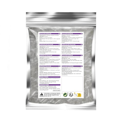 ATLEMISME Pullulan Empty Capsules Size 0 – Vegan, 100 Count