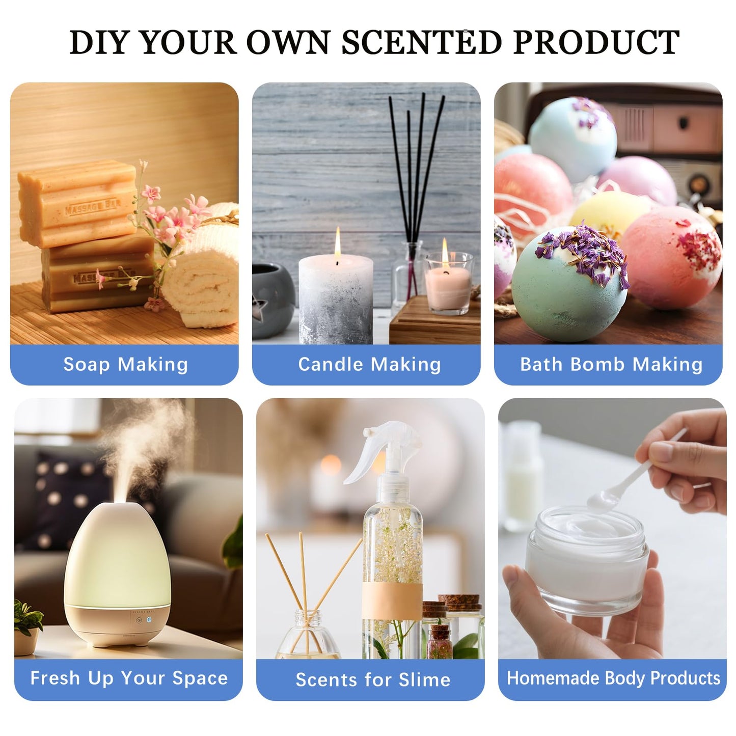 Atlodas 12 Natural Essential Oils Set | Organic Diffuser Aromatherapy Oils
