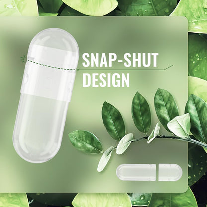 ATNreuro Vegan Separated Empty Capsules Size 0 (1000 Count) | HPMC Pill Capsules for DIY Supplement Filling