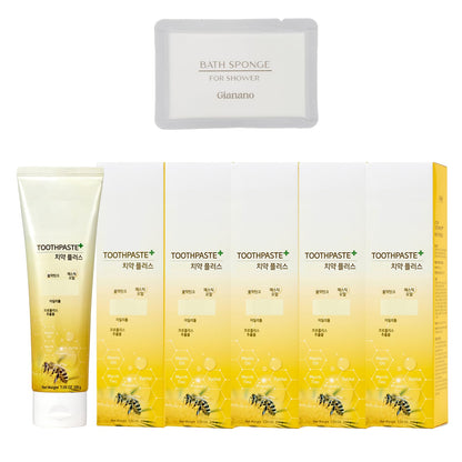 a.t.o.m.y GreenPropolis Toothpaste 200g x5 — Non-Irritating Texture for Sensitive Gums | Made in Korea