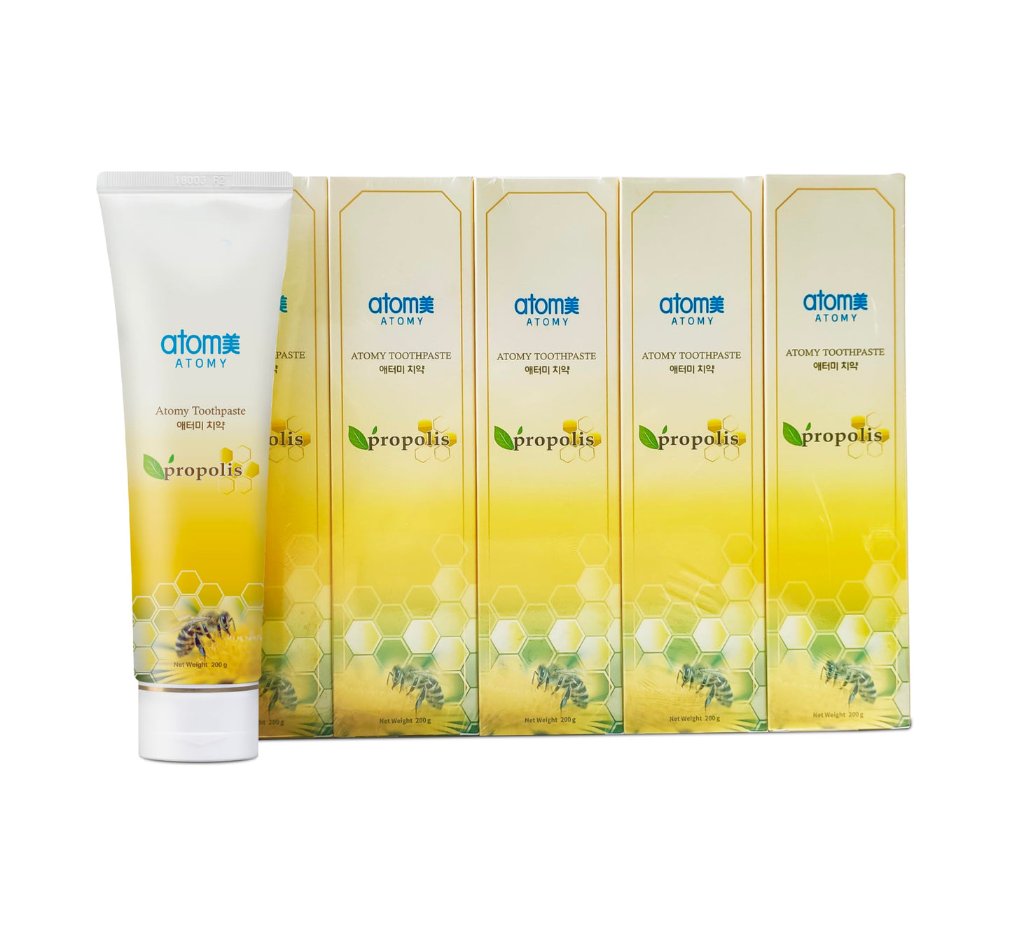 Atomy Toothpaste Propolis 5-Pack (5 x 7.05 oz) – Fluoride Toothpaste