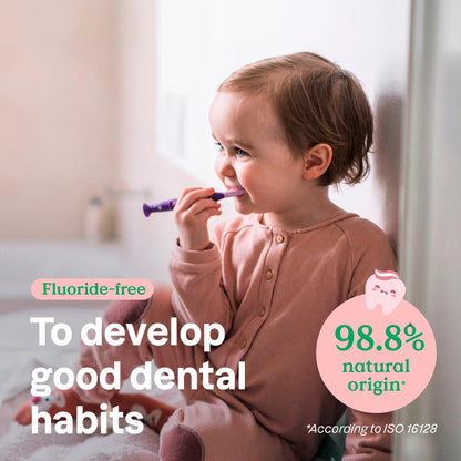 ATTITUDE Baby Training Toothpaste – Strawberry, Fluoride-Free, EWG Verified, Vegan