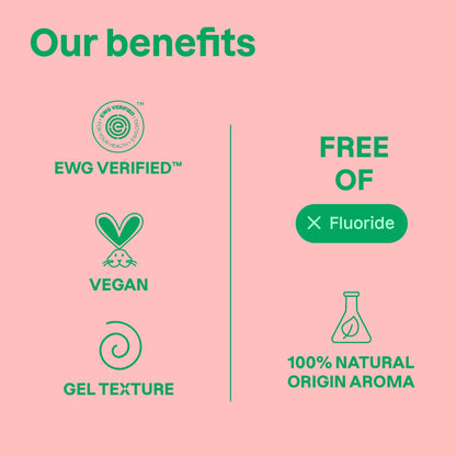 ATTITUDE Baby Training Toothpaste – Strawberry, Fluoride-Free, EWG Verified, Vegan