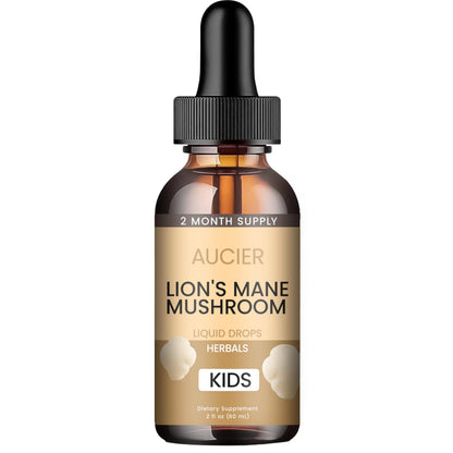 AUCIER Lions Mane for Kids – Speech Delay & Cognitive Support (Easy-Take Liquid)