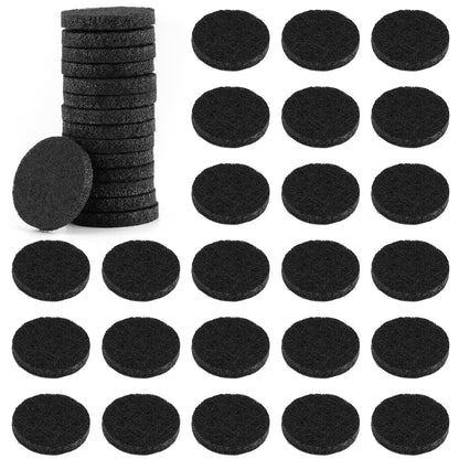 AUEAR 100 Pack Black 22mm Replacement Felt Pads for Essential Oil Diffuser | Refill Pads