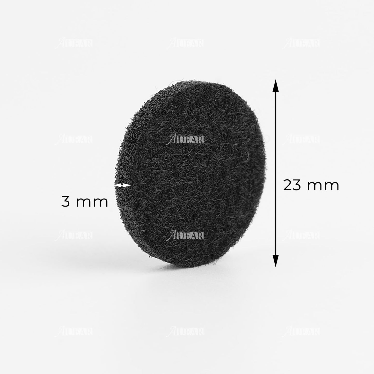 AUEAR 100 Pack Black 22mm Replacement Felt Pads for Essential Oil Diffuser | Refill Pads