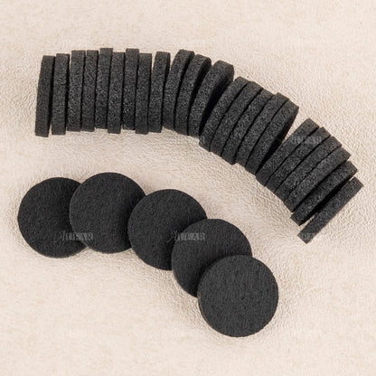 AUEAR 100 Pack Black 22mm Replacement Felt Pads for Essential Oil Diffuser | Refill Pads