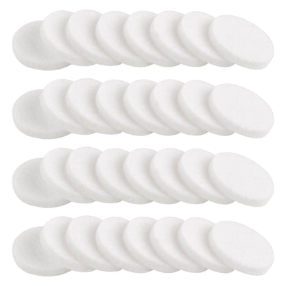 AUEAR 100-Pack White Round Mini Diffuser Refill Pads for Necklace Pendant