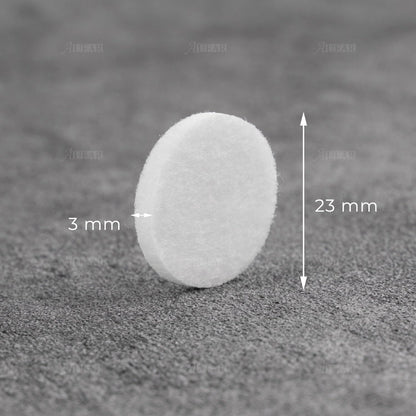 AUEAR 100-Pack White Round Mini Diffuser Refill Pads for Necklace Pendant