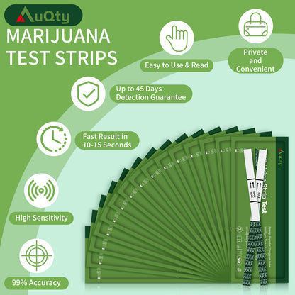 AuQty THC Home Drug Test Kit – 50 ng/mL Cutoff, 15 Count