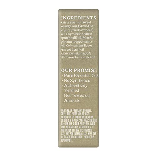 Aura Cacia Chill Pill Essential Oil Blend – 0.5 oz (Lavender, Peppermint, Orange, Basil, Chamomile & Patchouli)