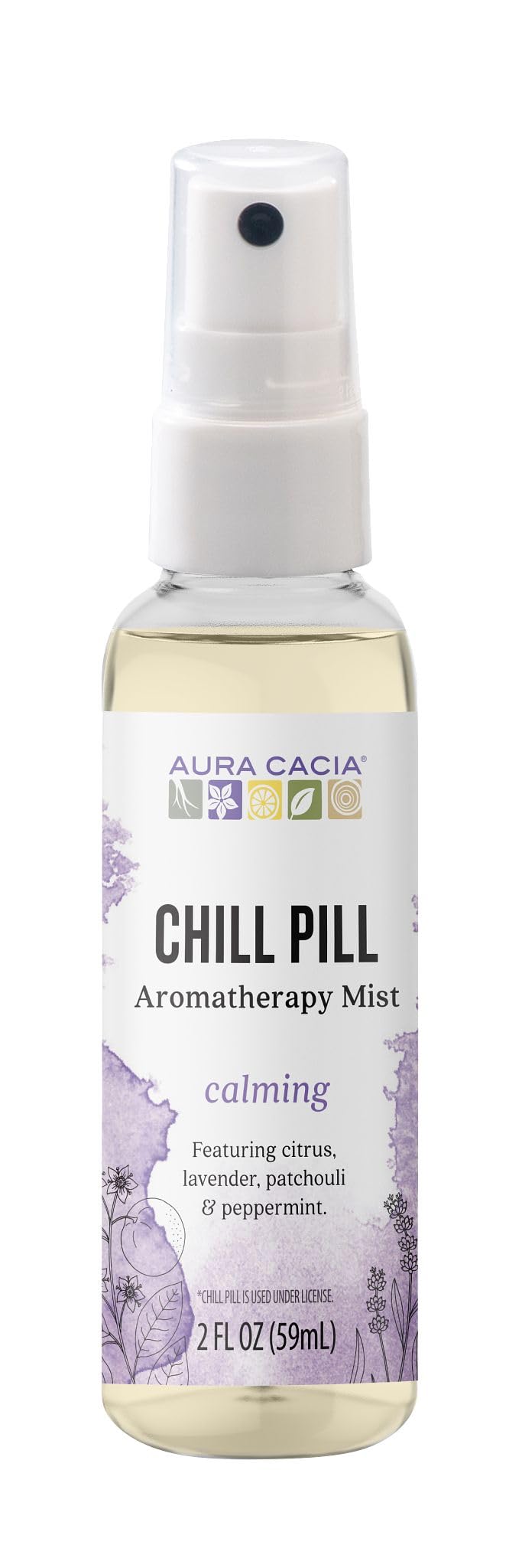 Aura Cacia Chill Pill Mist – Pure Essential Oils, 2 fl oz
