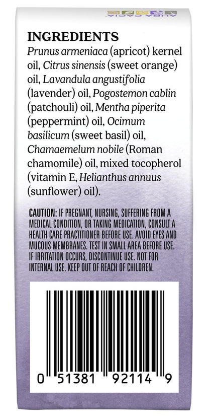 Aura Cacia Chill Pill Roll-On Essential Oil Blend – Sweet Orange, Lavender, Peppermint, Basil, Patchouli, Roman Chamomile | 0.31 oz