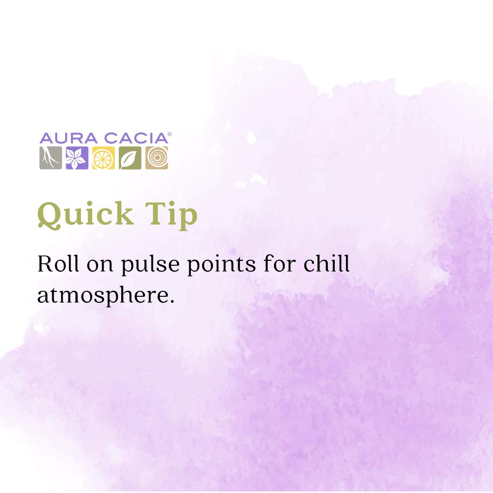Aura Cacia Chill Pill Roll-On Essential Oil Blend – Sweet Orange, Lavender, Peppermint, Basil, Patchouli, Roman Chamomile | 0.31 oz