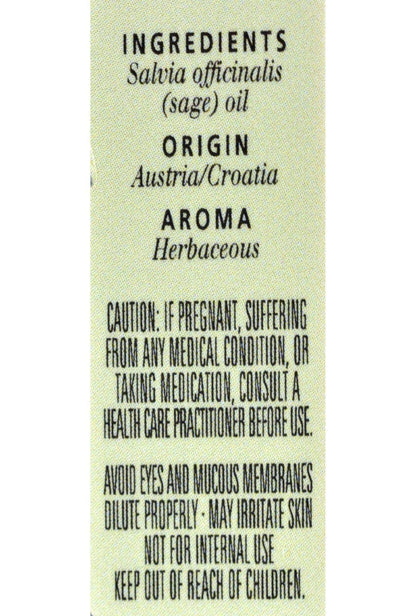 Aura Cacia Clary Sage Essential Oil 0.5 oz - Aromatherapy & Skincare