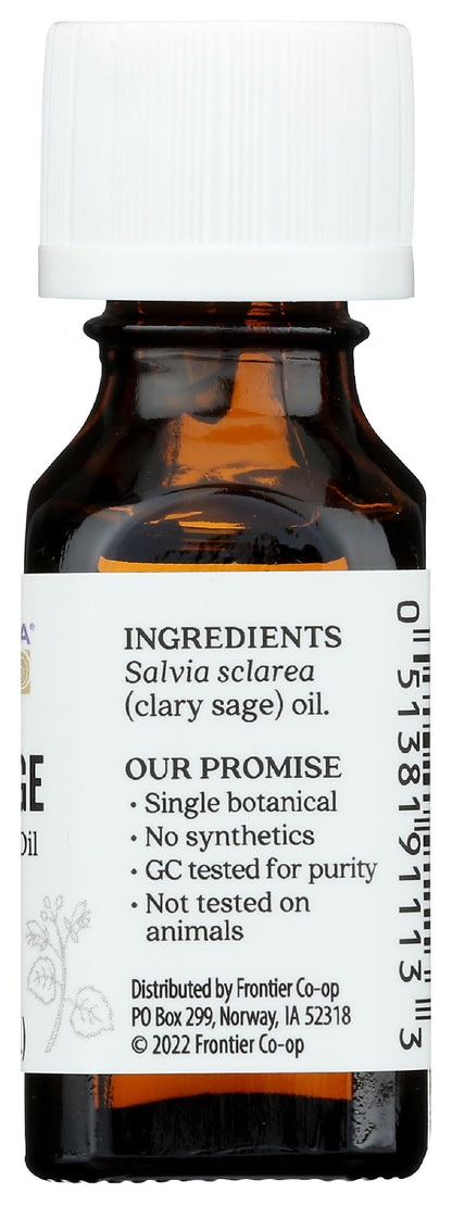 Aura Cacia Clary Sage Essential Oil 15 ml | GC/MS Tested