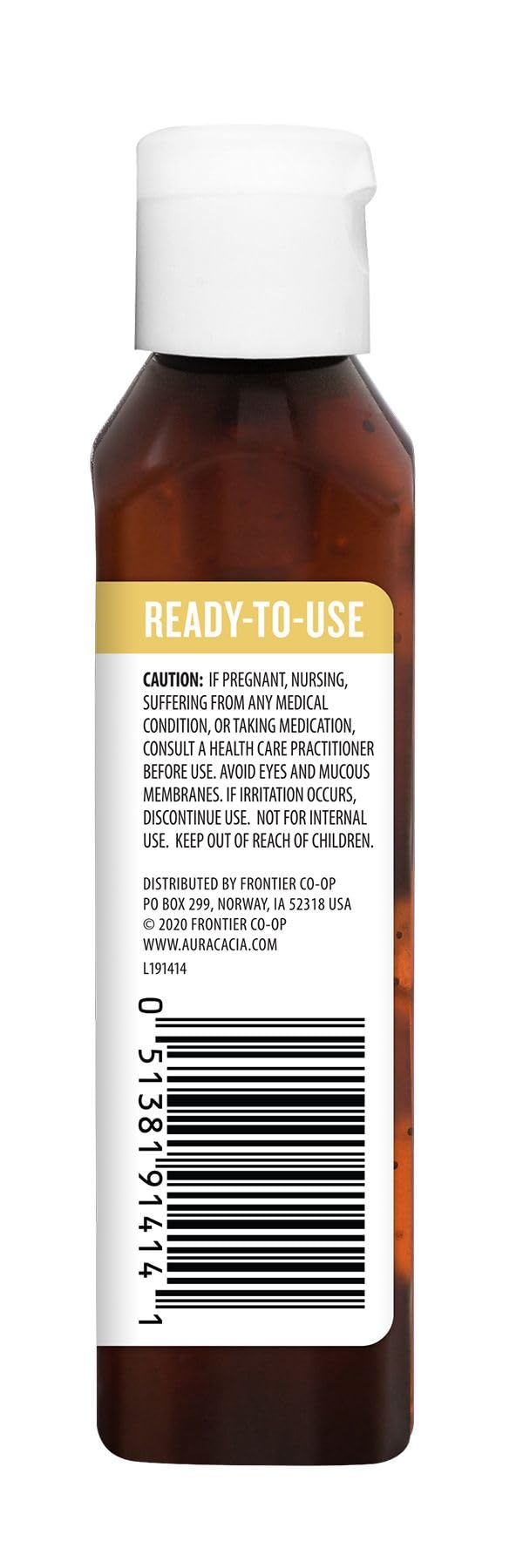Aura Cacia Ready-to-Use Frankincense Essential Oil in Fractionated Coconut Oil – 4 fl oz | GC/MS Tested