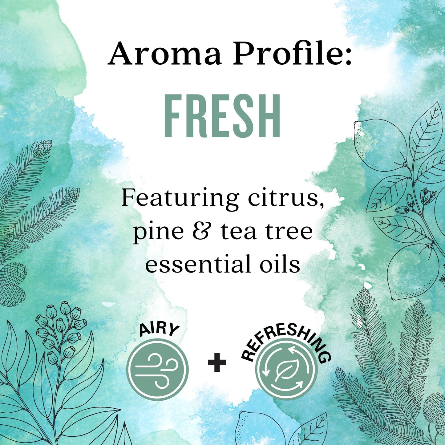 Aura Cacia Fresh Essential Oil Blend – 0.25 fl oz Boxed | Light Aroma, No Synthetic Fragrances