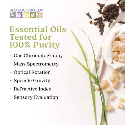Aura Cacia 100% Pure Peppermint Essential Oil | GC/MS Tested | 4 fl oz | Mentha piperita