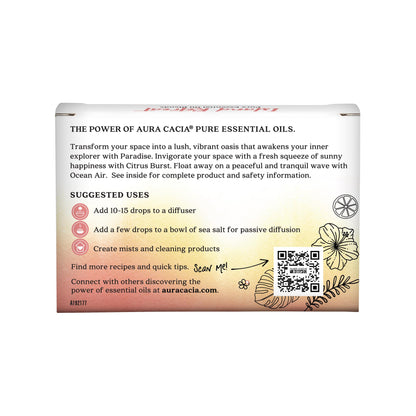 Aura Cacia Island Retreat Essential Oil Kit - Light Aroma, No Synthetic Fragrances
