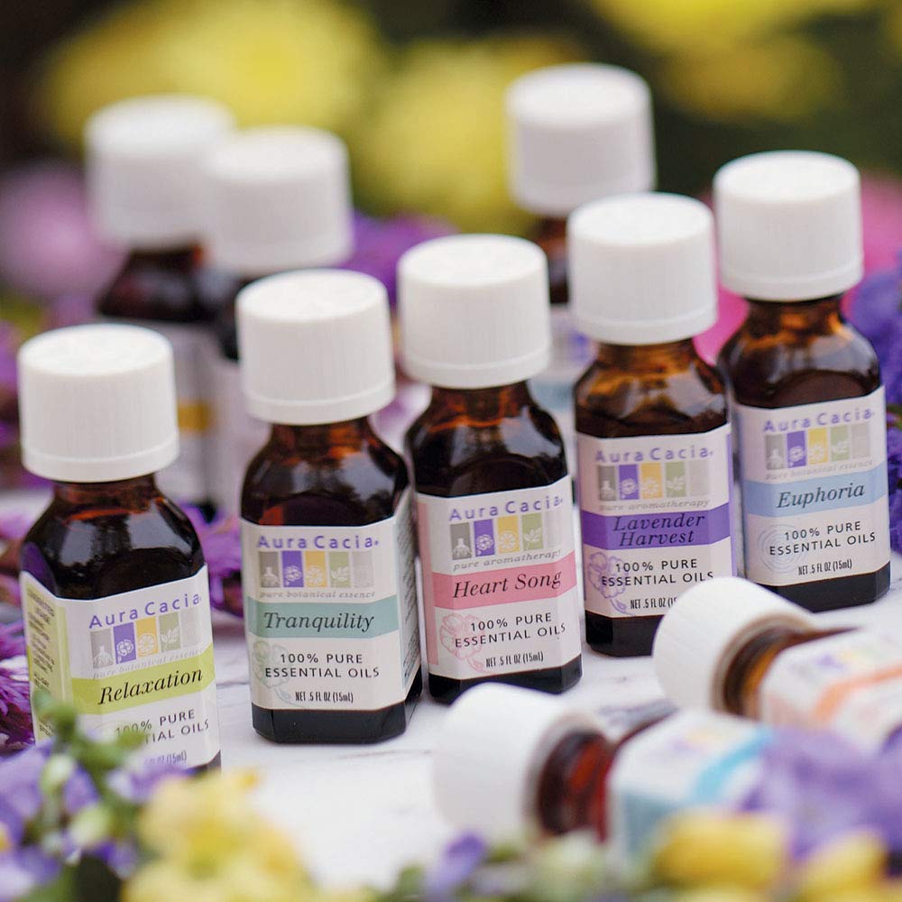 Aura Cacia Lavender Harvest Pure Essential Oil Blend 0.5 oz