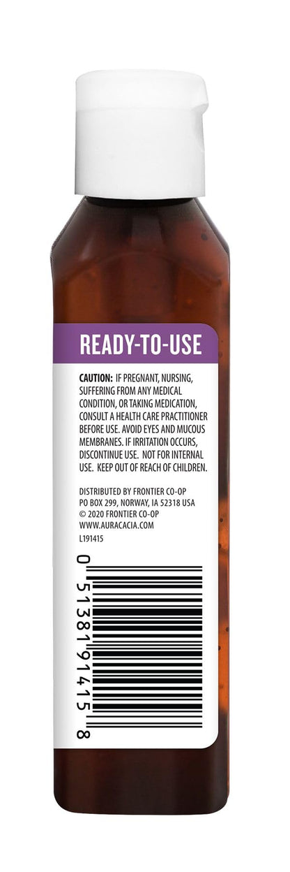 Aura Cacia Lavender Essential Oil in Fractionated Coconut Oil - 4 oz | GC/MS Tested for Purity