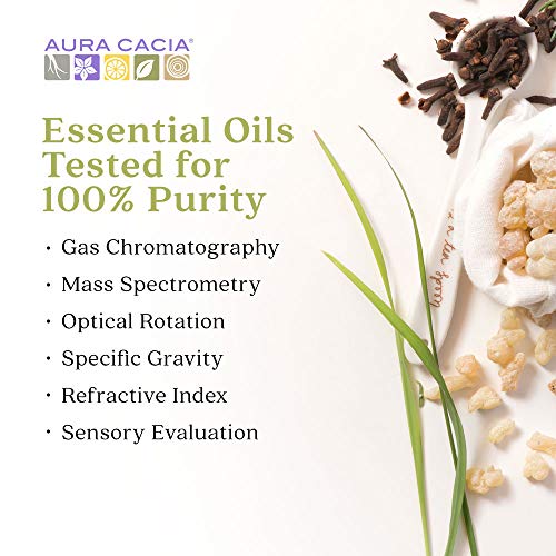 Aura Cacia Discover Essential Oils Kit – 4-Pack Starter Set (Lavender, Eucalyptus, Peppermint & Tea Tree)