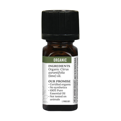 Aura Cacia Organic Distilled Lime Essential Oil – 0.25 fl oz | Aromatherapy & DIY Skincare