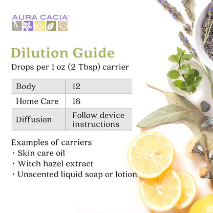 Aura Cacia 100% Pure Geranium Essential Oil | GC/MS Tested for Purity | 15 ml (0.5 fl oz) | Pelargonium graveolens