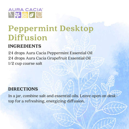 Aura Cacia 100% Pure Peppermint Essential Oil | GC/MS Tested | 4 fl oz | Mentha piperita