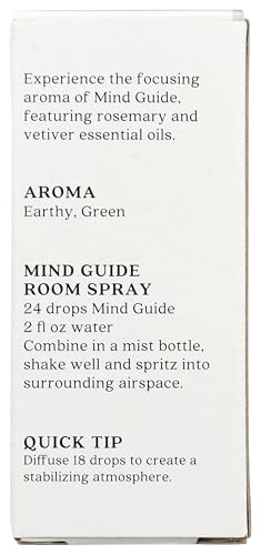Aura Cacia Mind Guide Focusing Pure Essential Oil Blend, 0.5 Oz