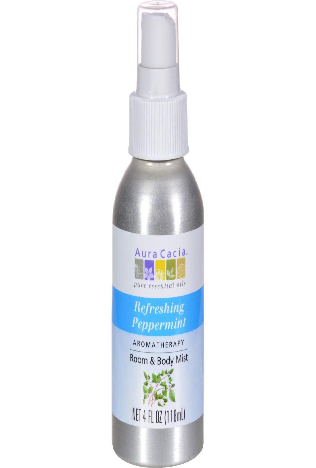 Aura Cacia Peppermint Harvest Aromatherapy Mist – 4 oz