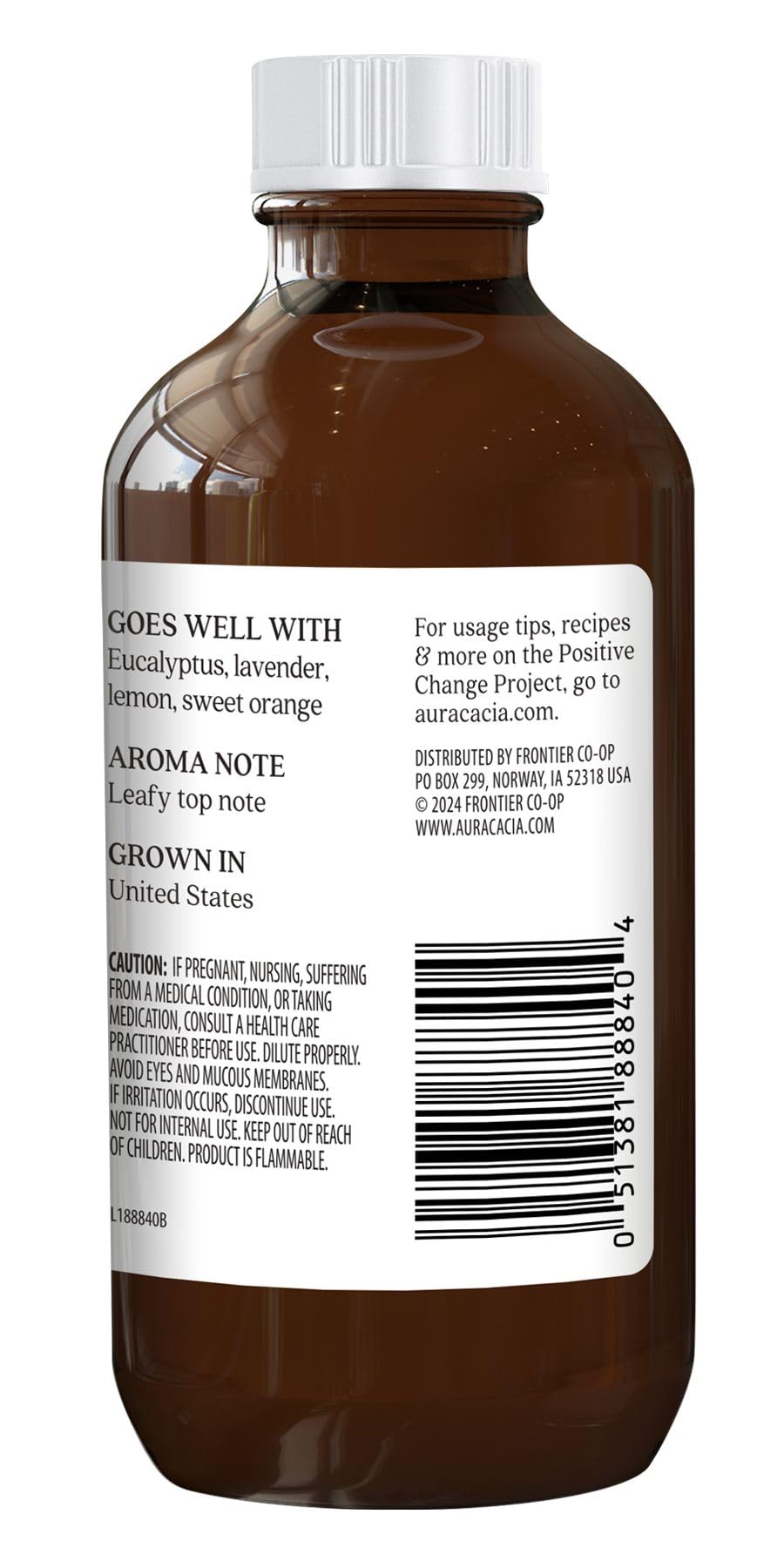 Aura Cacia 100% Pure Peppermint Essential Oil | GC/MS Tested | 4 fl oz | Mentha piperita