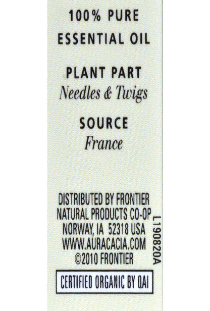 Aura Cacia Aromatherapy 100% Organic Essential Oil, Pine - 0.25 Oz