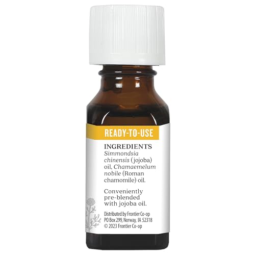 Aura Cacia Roman Chamomile in Jojoba Oil – 100% Pure Therapeutic Grade, 15ml
