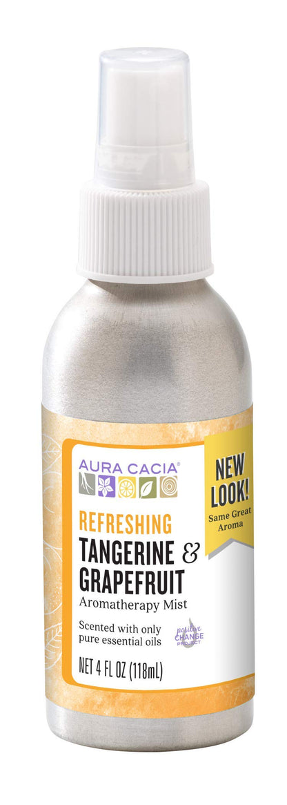 Aura Cacia Room & Body Mist – Tangerine & Grapefruit 4 fl oz