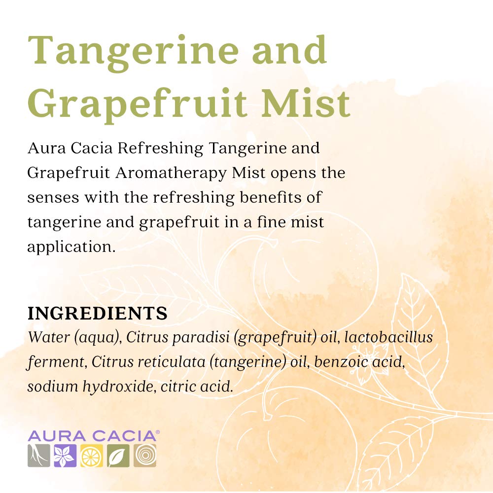 Aura Cacia Room & Body Mist – Tangerine & Grapefruit 4 fl oz