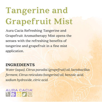 Aura Cacia Room & Body Mist – Tangerine & Grapefruit 4 fl oz