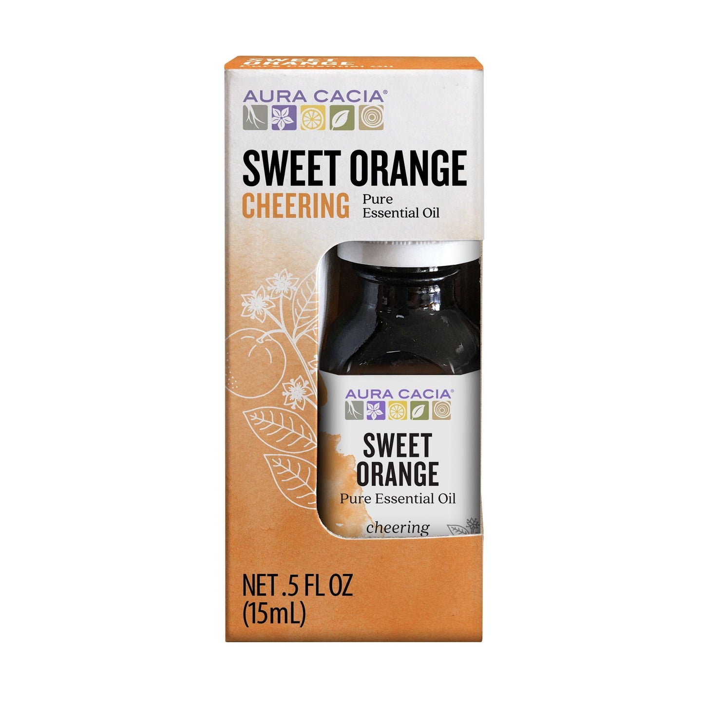 Aura Cacia Sweet Orange Essential Oil, 0.5 oz – Pure Aromatherapy