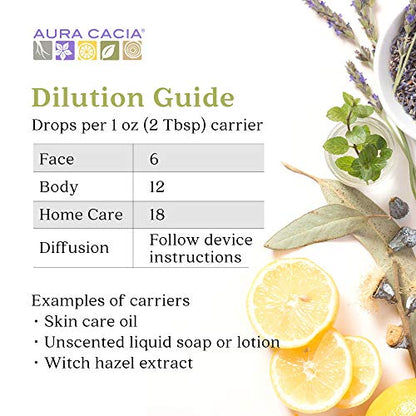 Aura Cacia 100% Pure Tea Tree Essential Oil – 15 ml (0.5 fl oz) | GC/MS Tested for Purity | Melaleuca alternifolia
