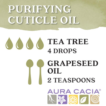 Aura Cacia Tea Tree Essential Oil – 100% Pure Therapeutic Grade, 15 ml