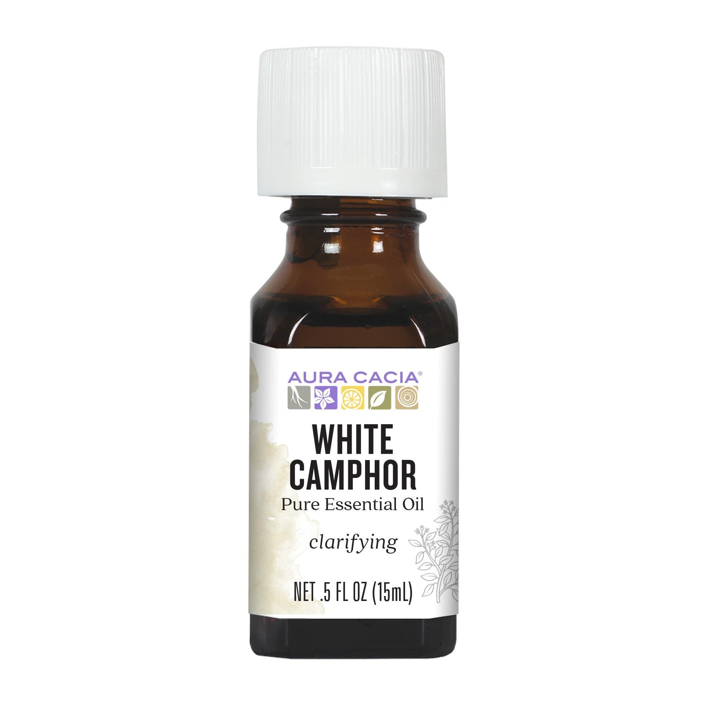 Aura Cacia 100% Pure Essential Clarifying Oil - White Camphor, 0.5 oz